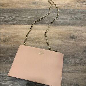 Kate Spade Blush Crossbody Bag with Gold Chain